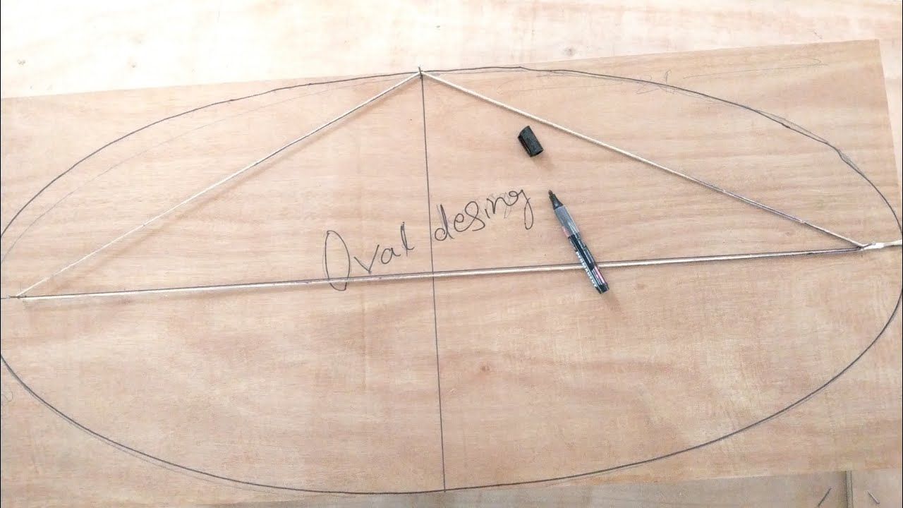 Oval shape || marking kaise karein || cuting an oval ||