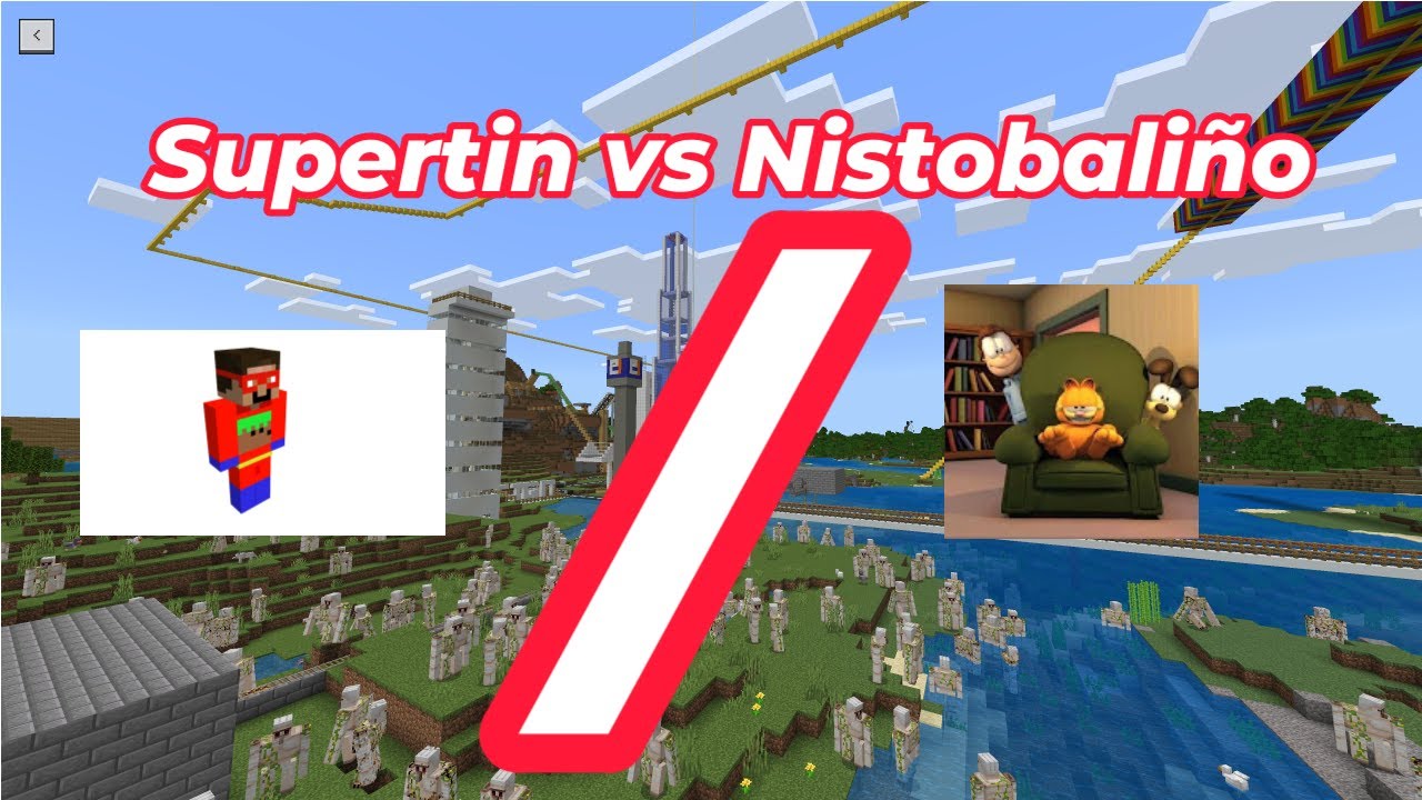V47 Carrera extrema: Supertin vs Nistobaliño en Minecraft