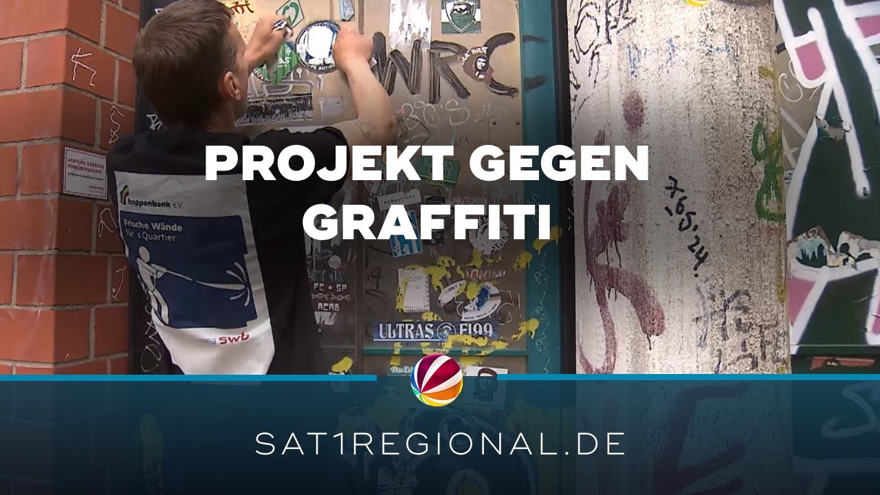 Anti-Graffiti-Projekt mit Ex-Sträflingen und Wohnungslosen in Bremen