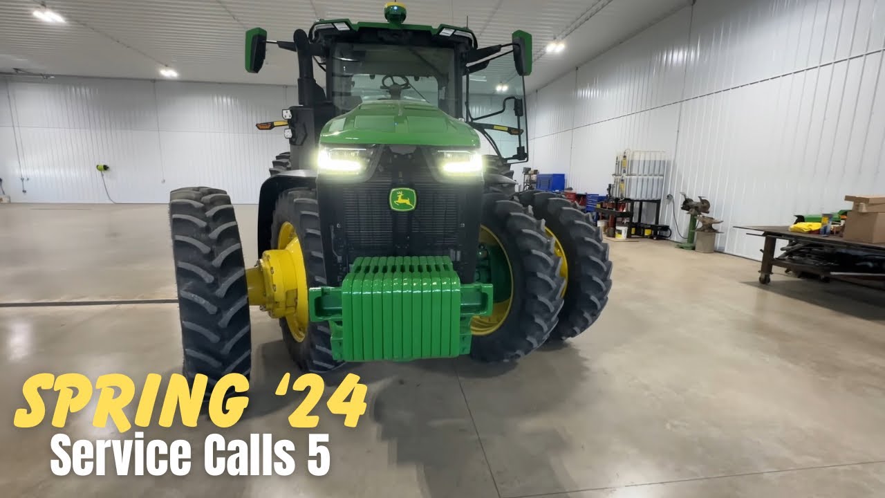 John Deere 8235R has low cab power, 7130 will not move, and a 8R 410 has a coolant leak.