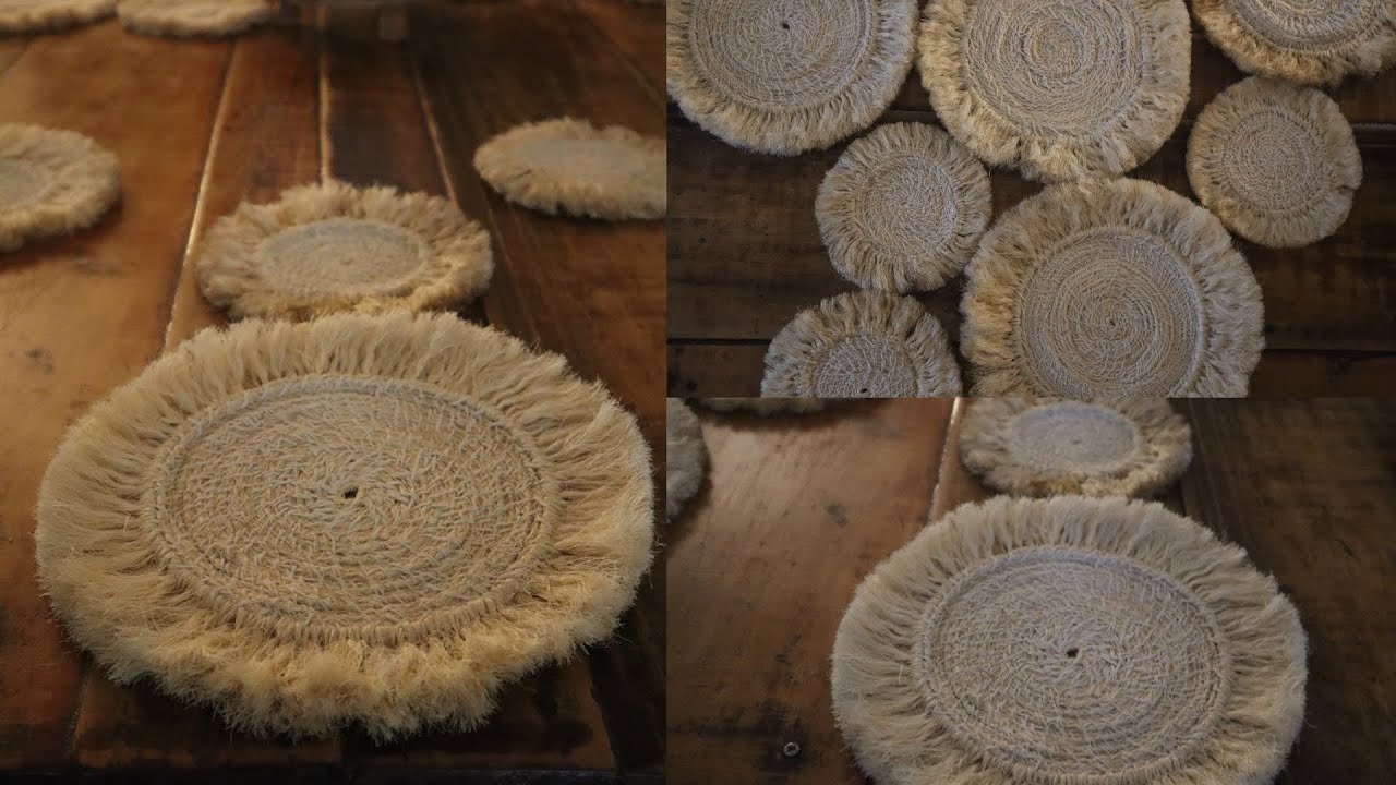 COMO HACER INDIVIDUALES RÚSTICOS CON FIBRA NATURAL | La Casa De La Decoración
