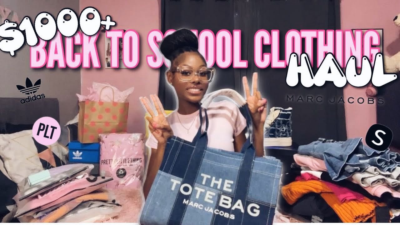 $1000+ BACK TO SCHOOL HAUL | plt, marc jacobs, new balance, fashionnova