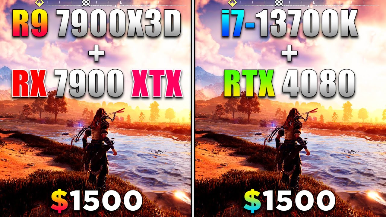 Ryzen 9 7900X3D + RX 7900 XTX vs Core i7 13700K + RTX 4080 | PC Gameplay Tested