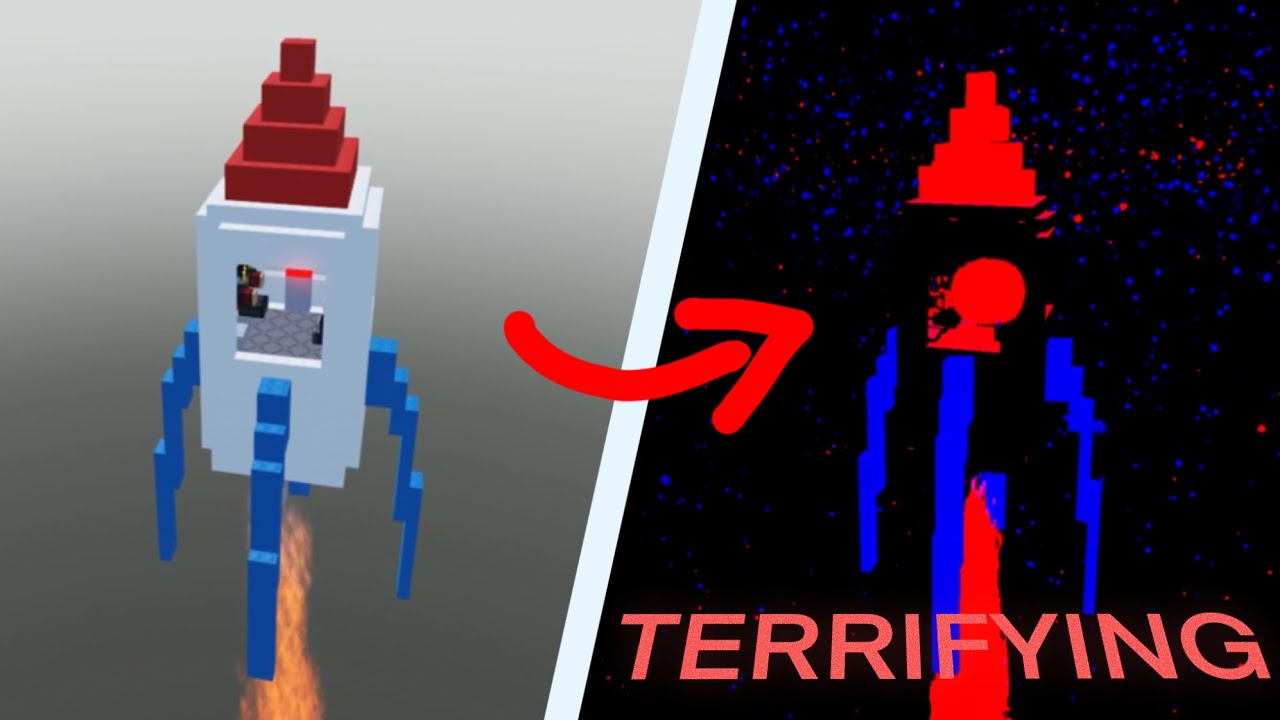 Roblox «Полететь на ракете к плавающей точке» — это УЖАСАЮЩЕ