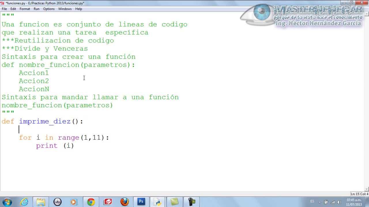 21 - Cómo Crear y llamar Funciones (Python)