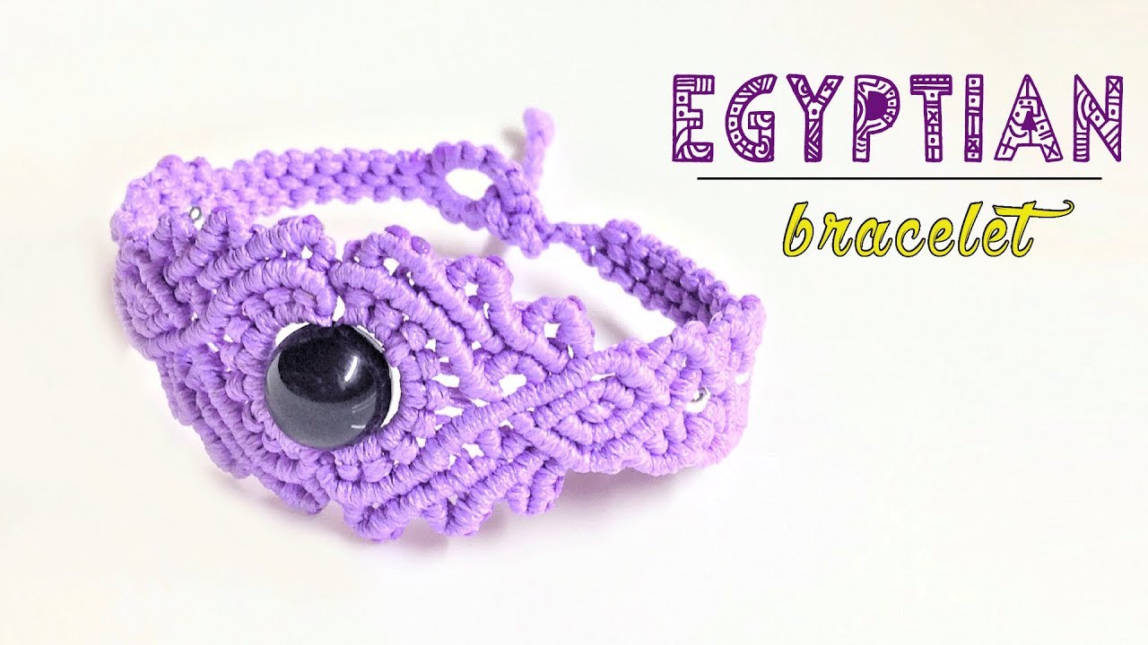 How to macrame: The Egyptian style bracelet - Macrame jewelry set tutorial - Thắt vòng tay