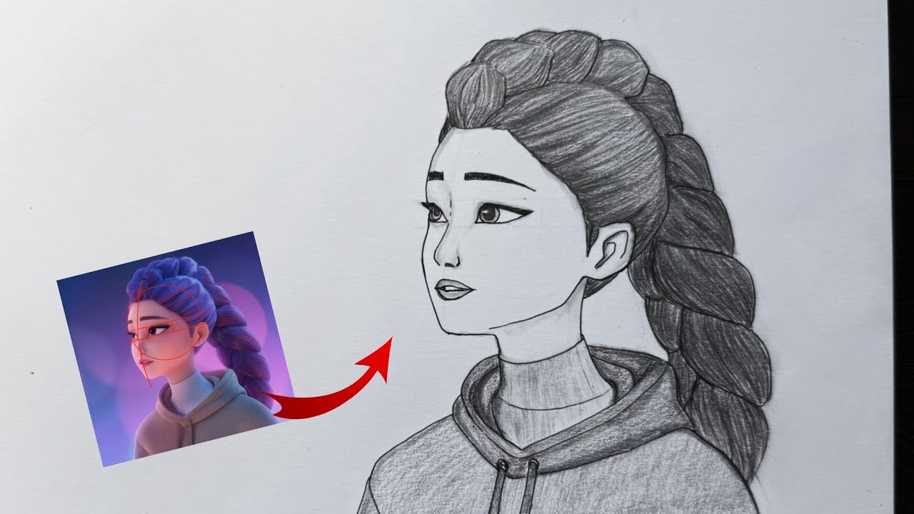 How to Draw Rumi  from KPop Demon Hunters | Step by Step Drawing