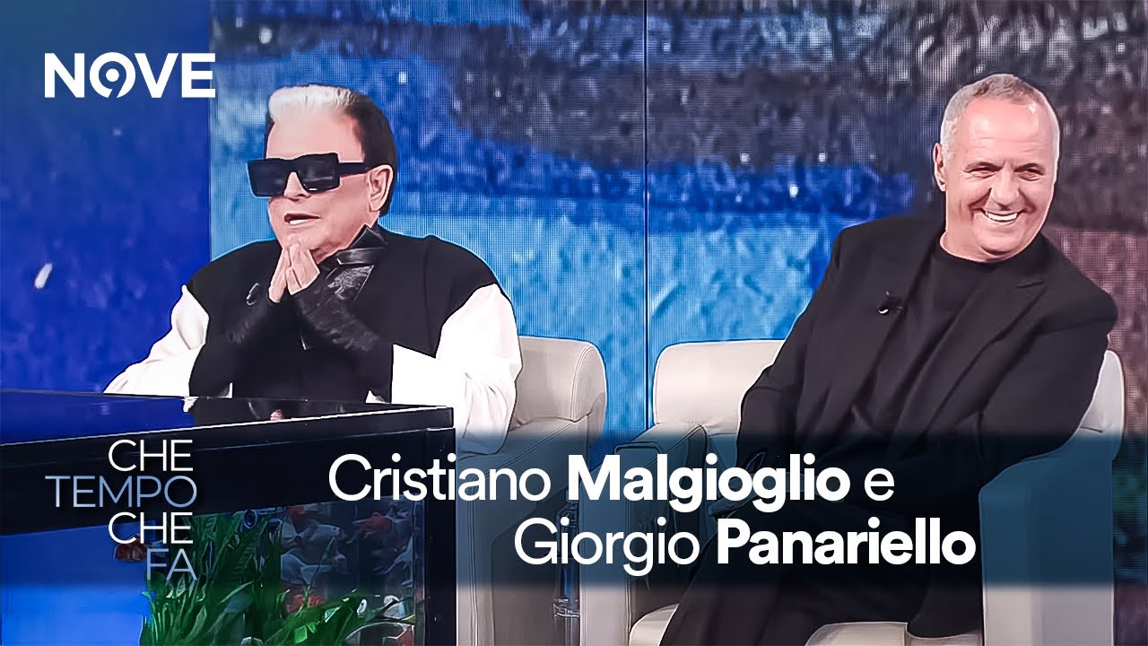Cristiano Malgioglio e Giorgio Panariello a Che tempo che fa