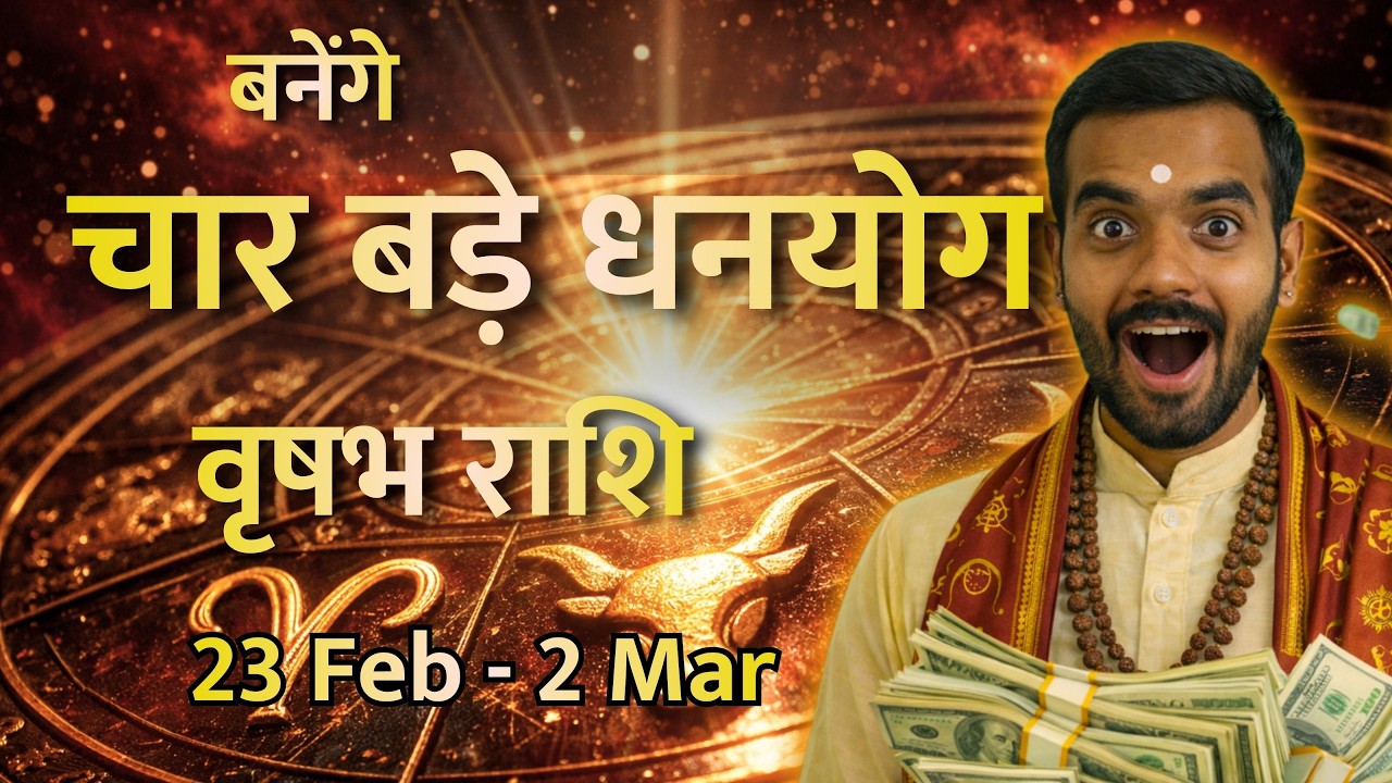 Weekly Horoscope | वृषभ राशि | 23 February - 2 March | धन योग