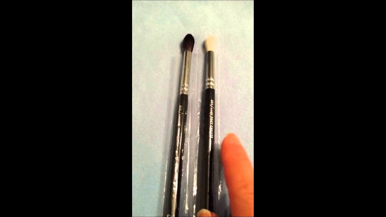 Hakuhodo & Zoeva eye brushes