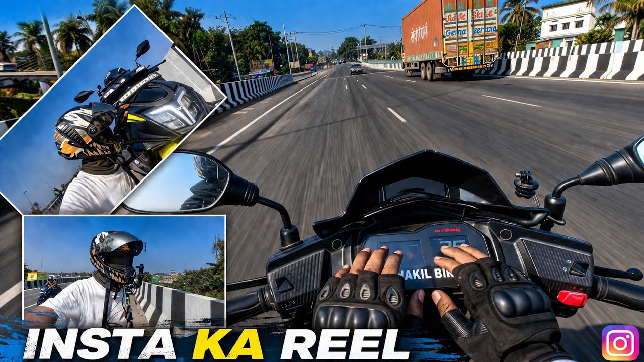 “Ride & Insta Reel Life❗ BAHUT DIN BAD GADI MILA 💀#SHAKILBIKER46 MY INSTA ID (#_SKL_PRO_RIDER_)