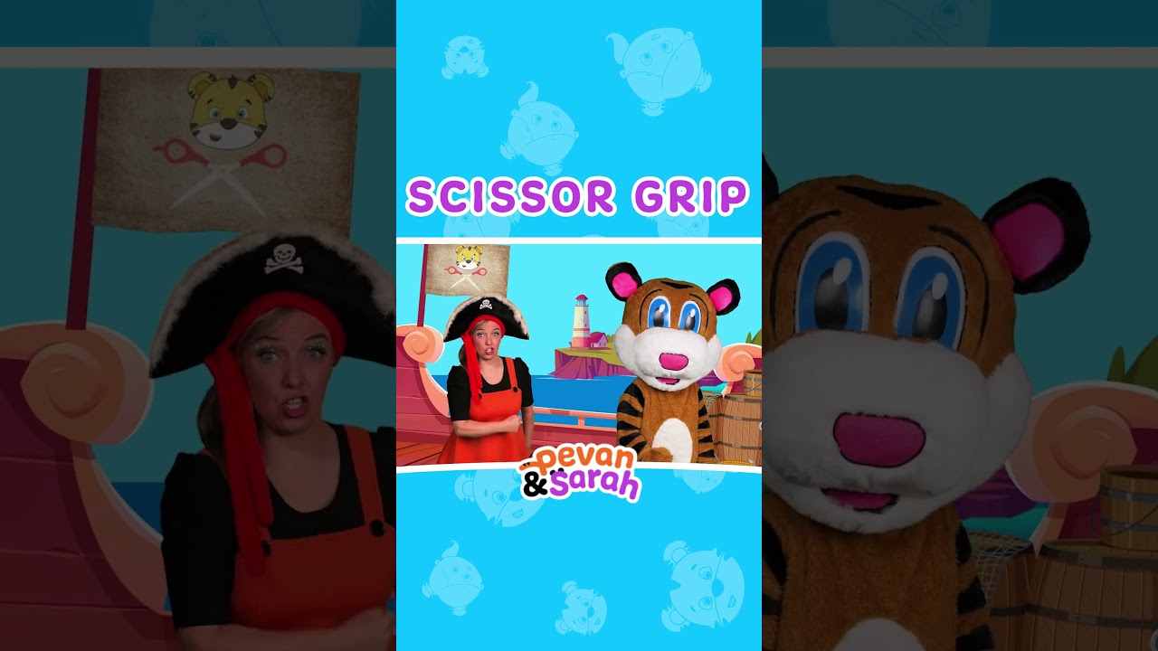 kindergarten prep videos | Scissor Grip | Pevan & Sarah