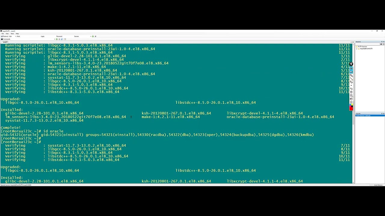 Install Oracle Database 23ai Free Software And Database
