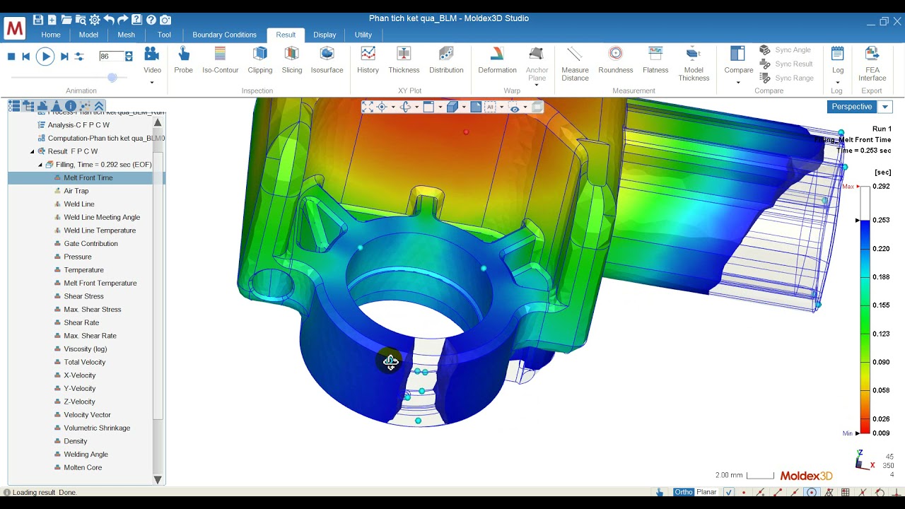 3- Hướng dẫn Moldex3D - Postprocess