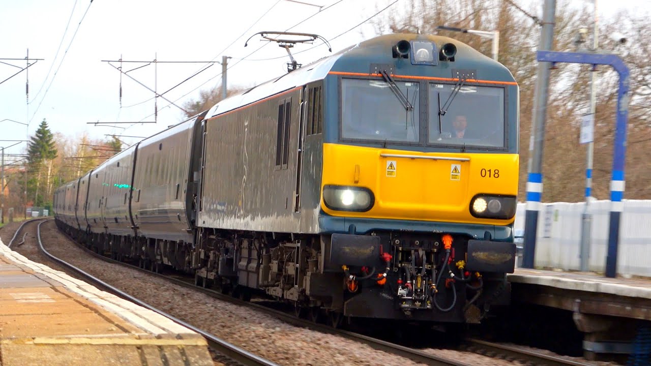 Trains at Grange Park (incl. ECML & Sleeper Diverts) - 04/03/23
