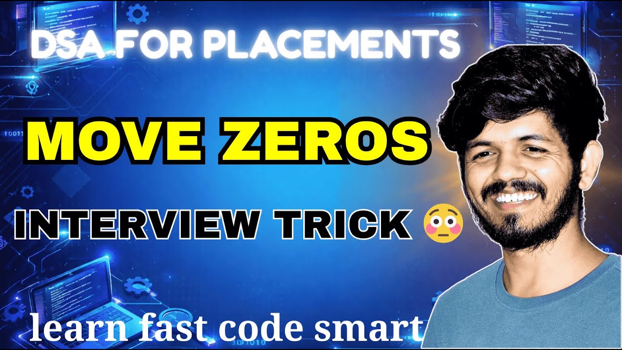 Move Zeros to End in O(n) | Interview Trick 😳 | DSA Python
