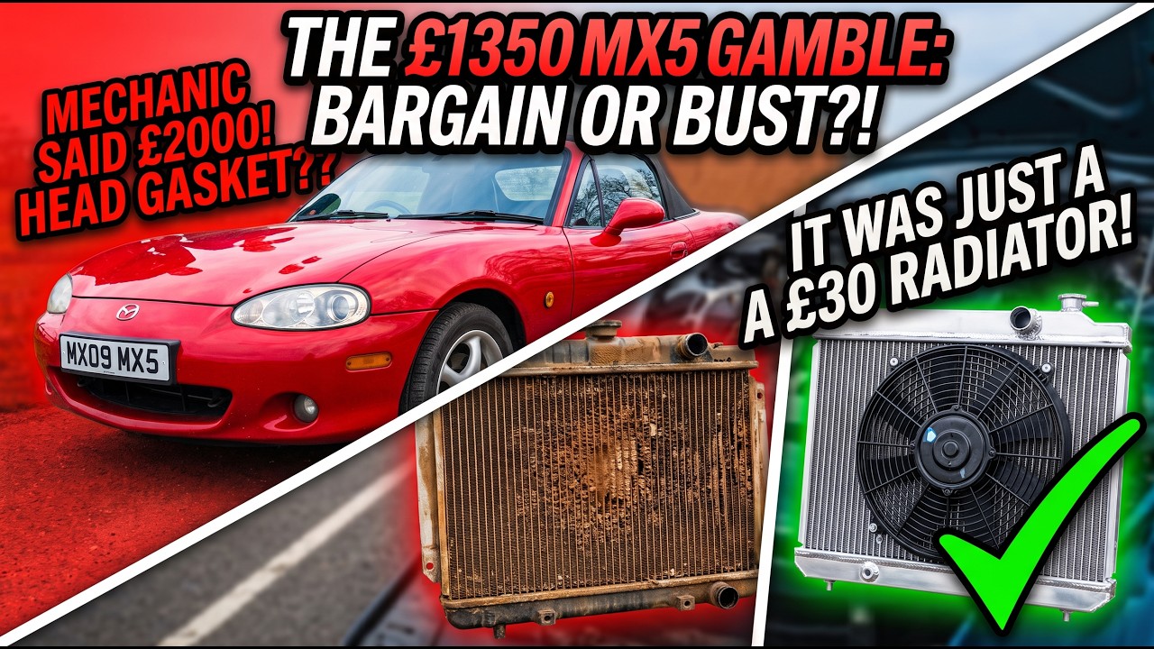 Самый дешевый MX5 в Великобритании. Проедет ли он до дома 160 миль?