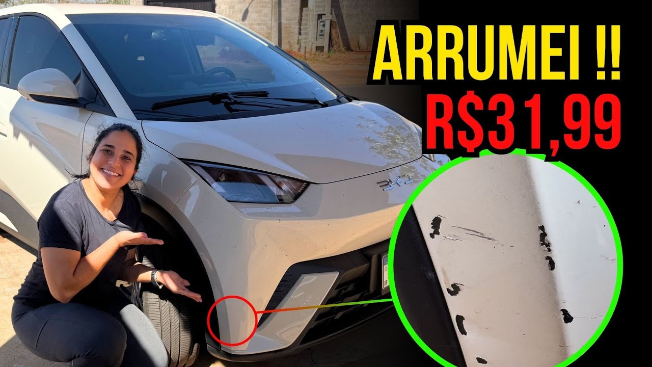 Caneta de retoque no BYD Dolphin Mini 🚗 Vale a pena mesmo?