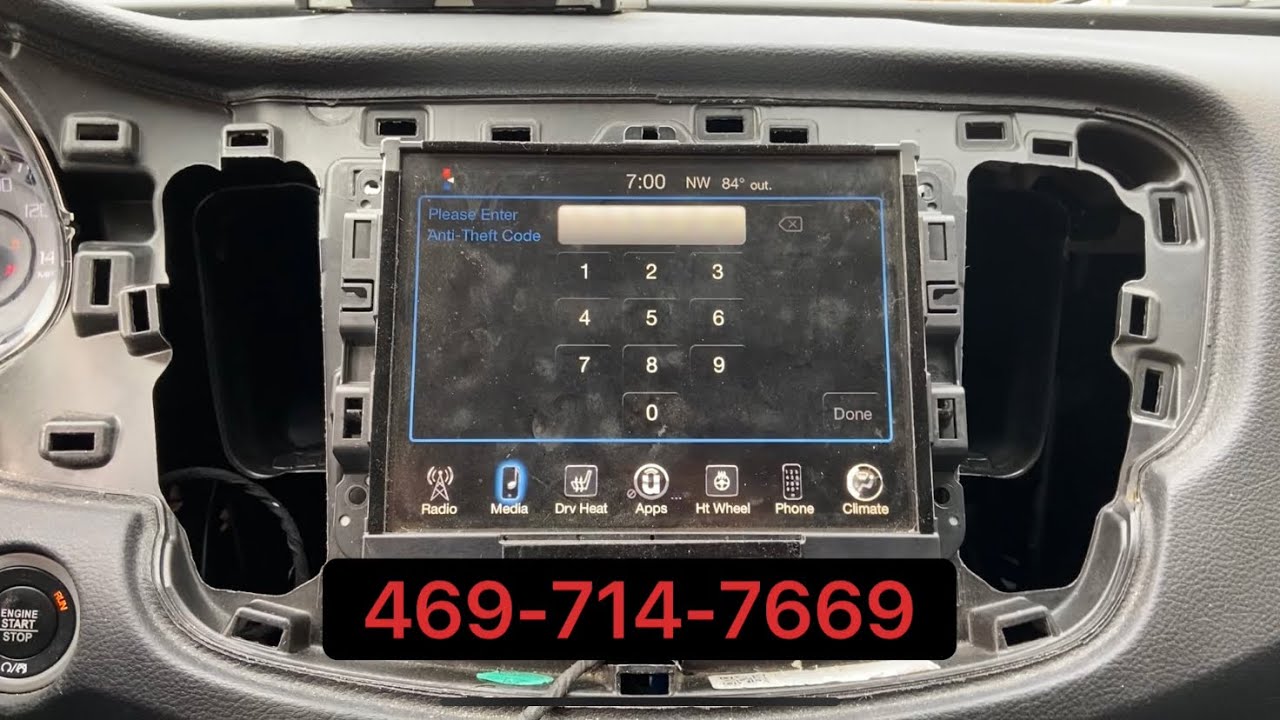 How to get a Anti theft code for uconnect radio, Dodge, jeep, Chrysler