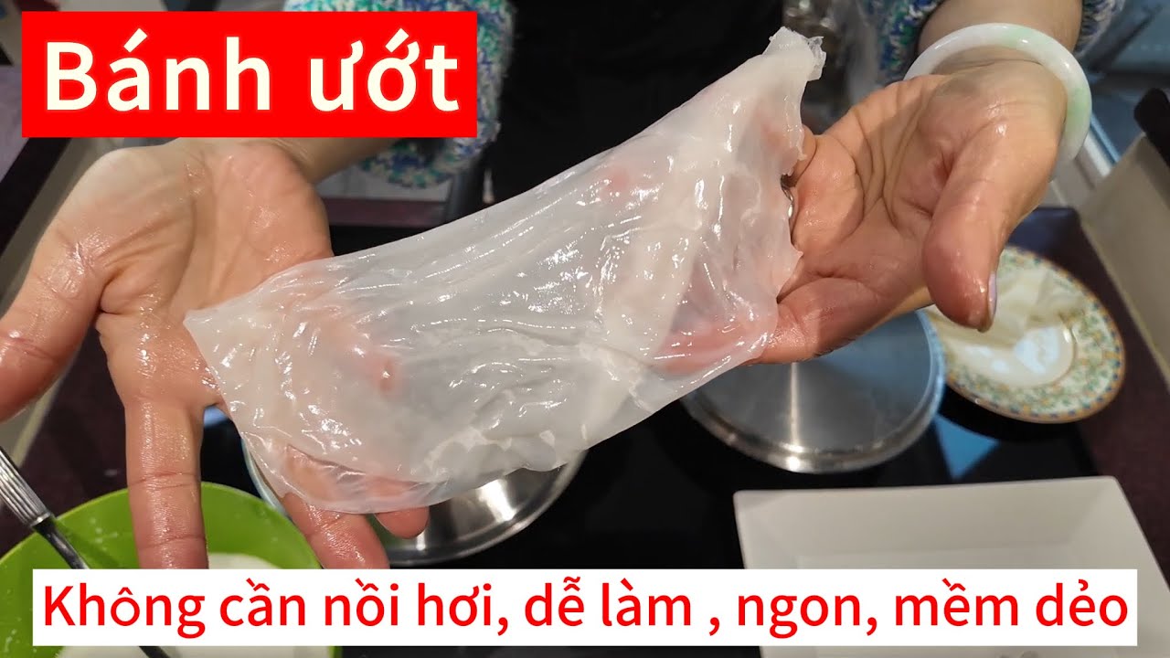 Chỉ 20 phút - công thức bánh ướt mềm dẻo, nguyên liệu dễ tìm | Ánh Nguyệt cuộc sống Hà Lan