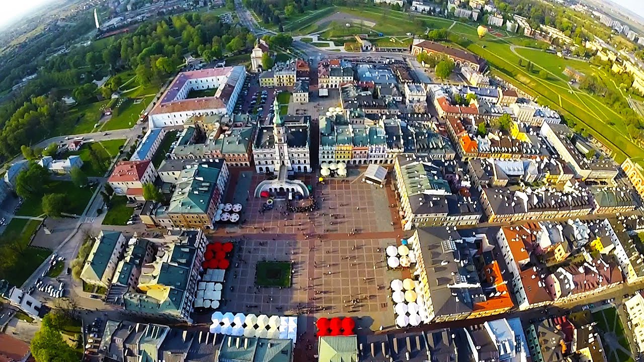 Zamość z lotu ptaka