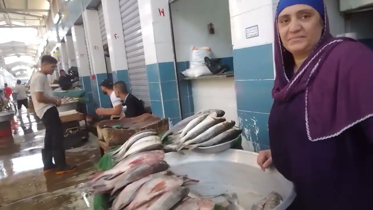 أسعار الاسماك في سوق المنيب.