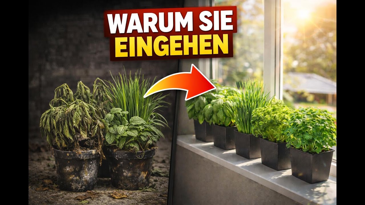 Der Grund, warum alle Supermarkt-Kräuter eingehen! (Basilikum, Minze, Alle Kräuter)