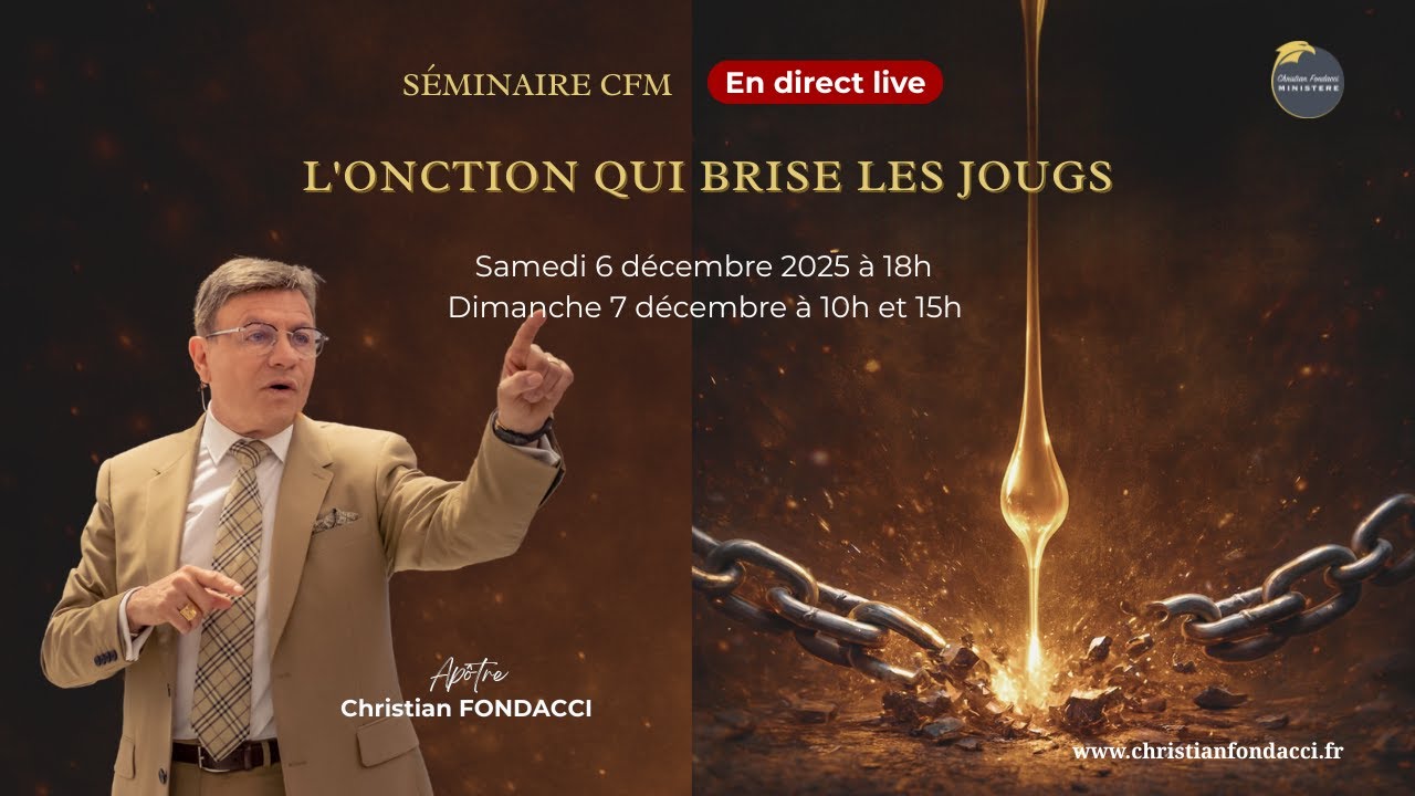 Partie 1 – Séminaire – L'Onction qui brise les jougs - Le feu de Moïse