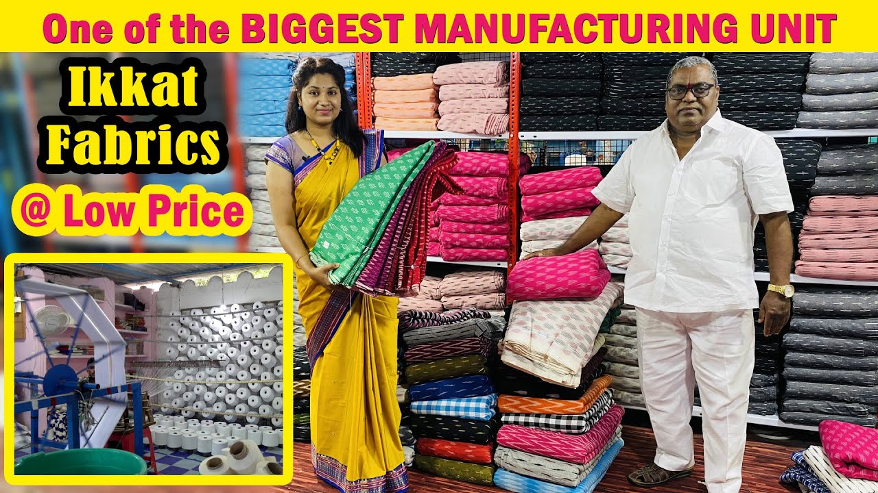 Pure Ikkat Fabrics & Dress Materials at Manufacturing Prices||One of the Biggest Manufacturing Unit