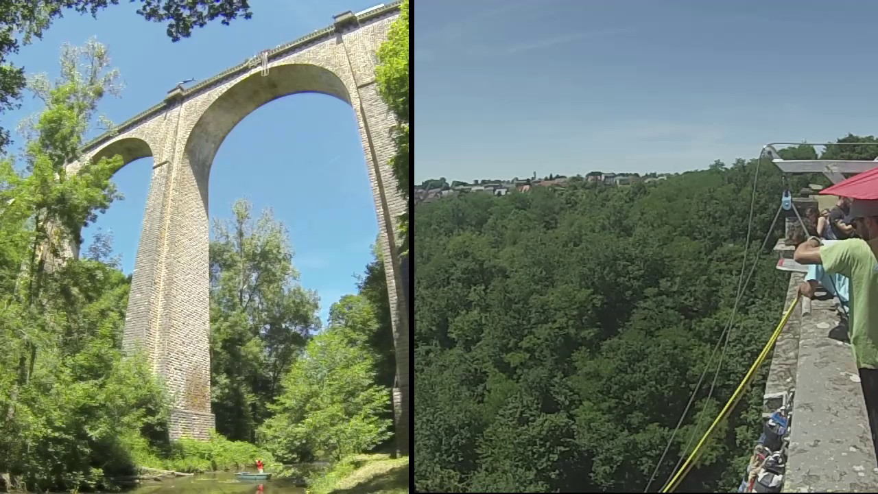 Saut à l'élastique - Viaduc de Culan