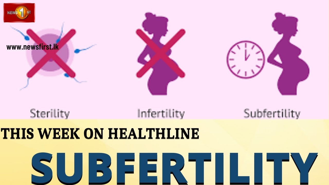 Subfertility, its causes, diagnosis and Treatment modalities |Healthline| News1st
