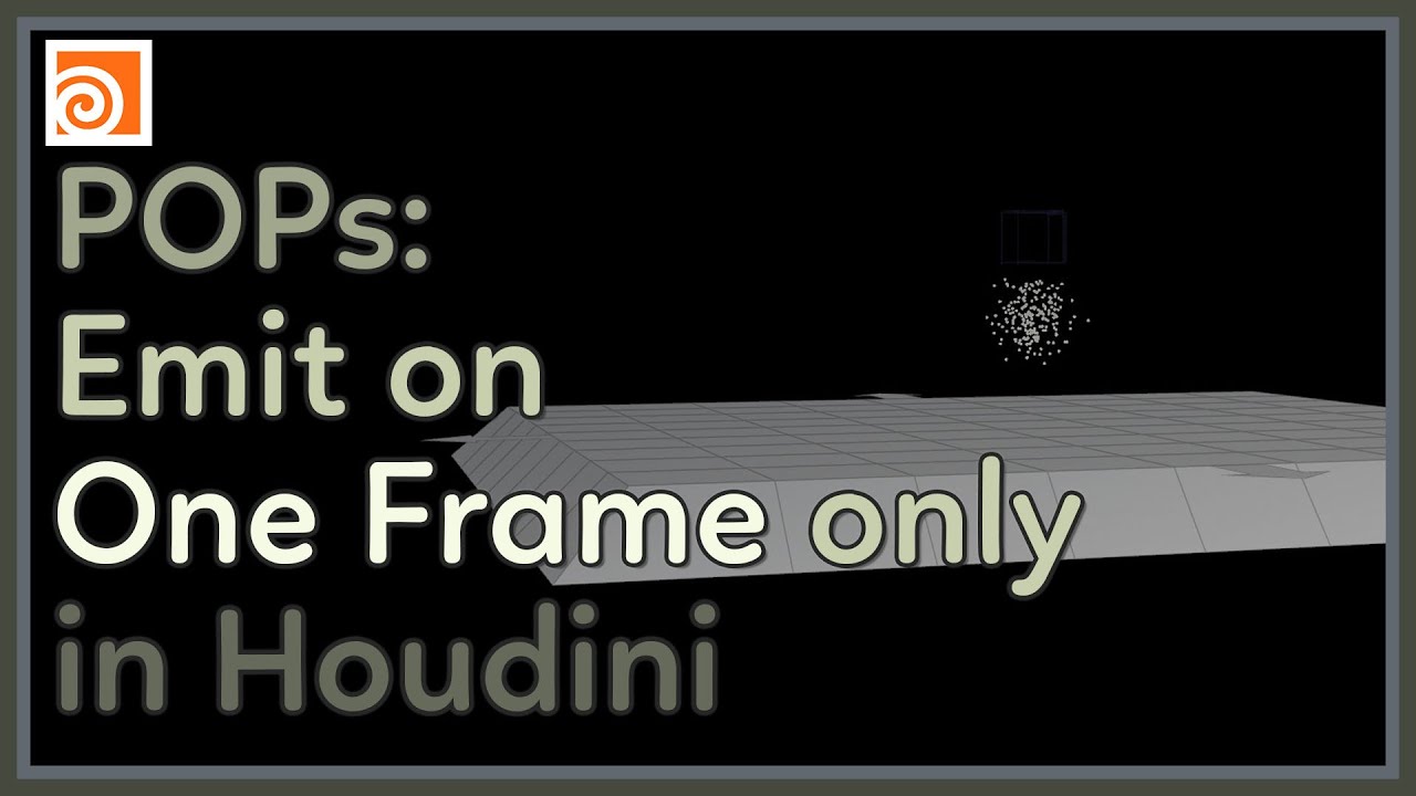 #127 POPs: Emit Particles on one frame only in Houdini