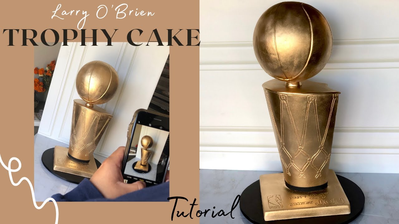TROPHY CAKE TUTORIAL | Larry O’Brien Trophy | NBA Championship
