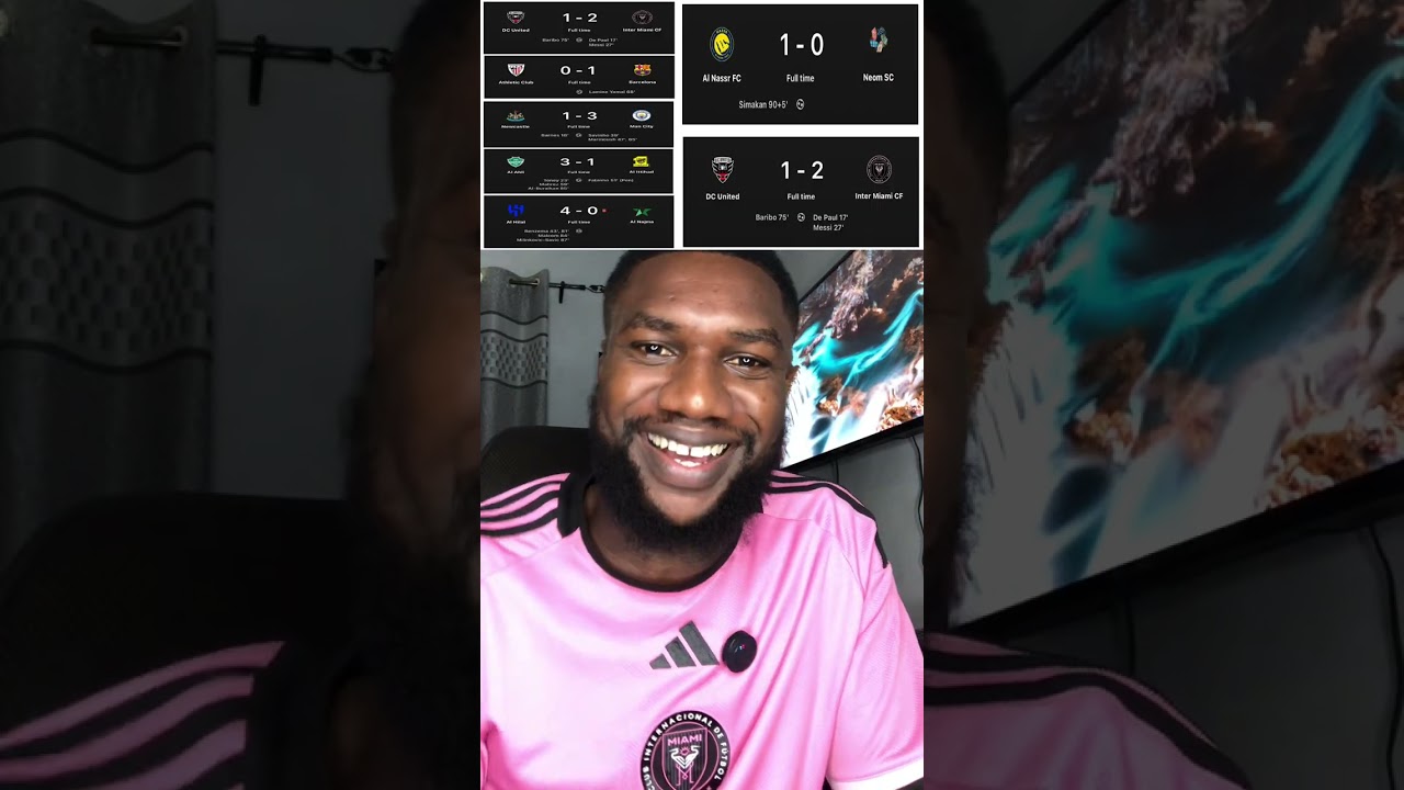«Интер Майами» и «Аль-Наср» завоевали по 3 очка в своих матчах. #messi #InterMiami #saudi