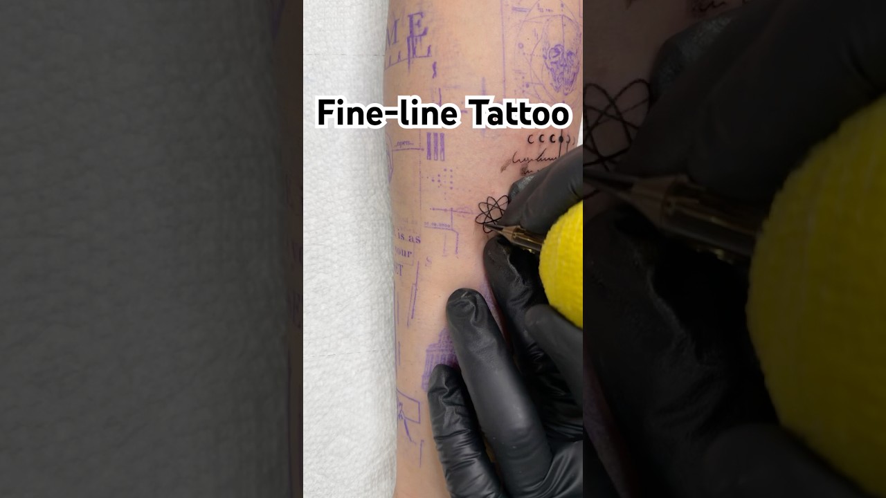 &ldquo;Beautiful Fine Line Tattoo Design | Satisfying Ink Work #shorts #tattooartist #finelinetattoo&rdquo;