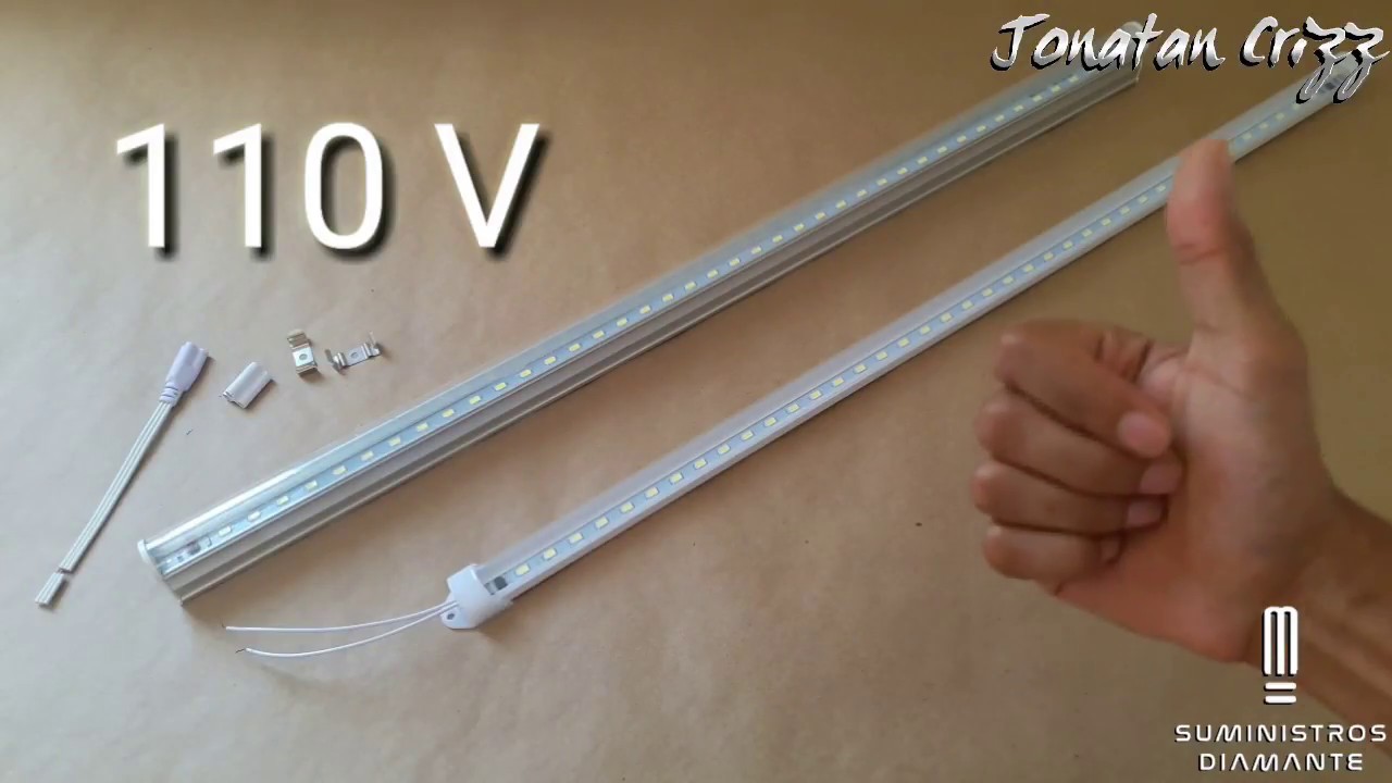 Tubo Lámpara Led T5 Con Canaleta Y Lámpara Led Mini Ambas de 9w y 60 Cm