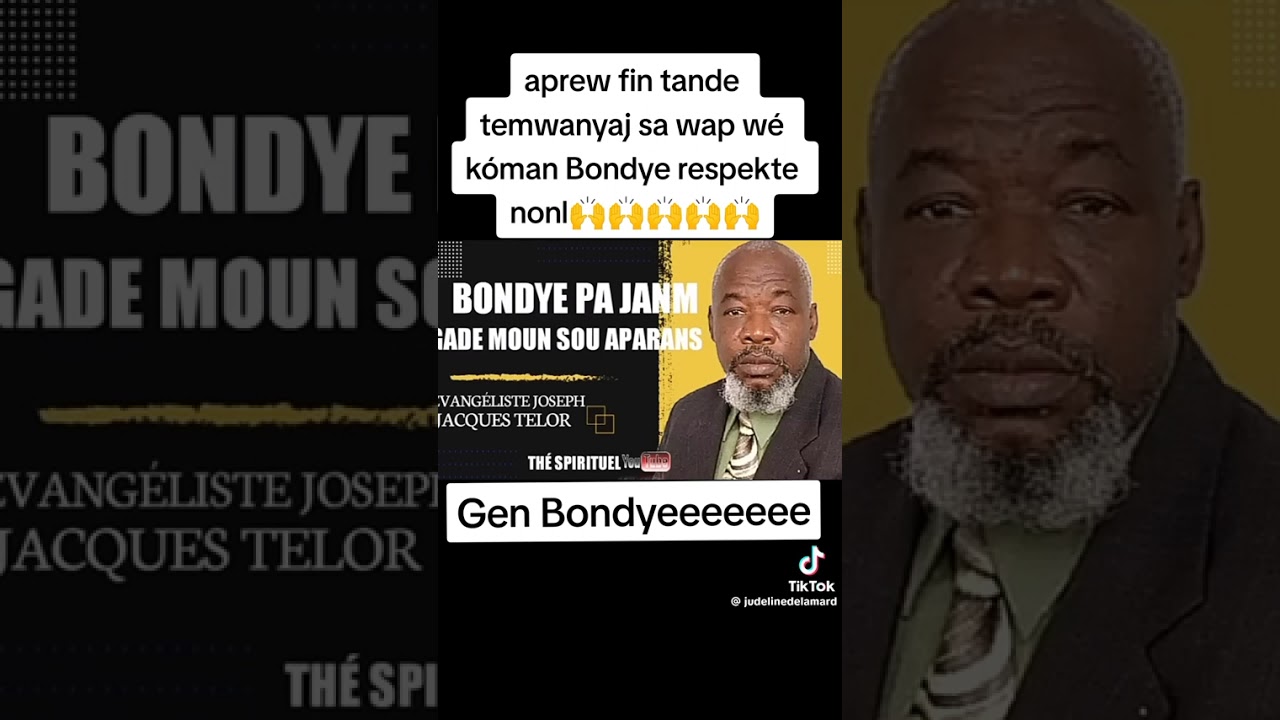BONDYE PA JANM GADE MOUN SOU APARANS 