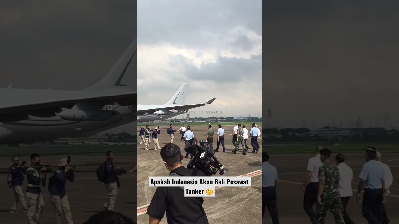 Pesawat A330 Tanker | Wakil Pak Prabowo & Pejabat TNI-AU Meninjau Langsung #shorts #military #tniau