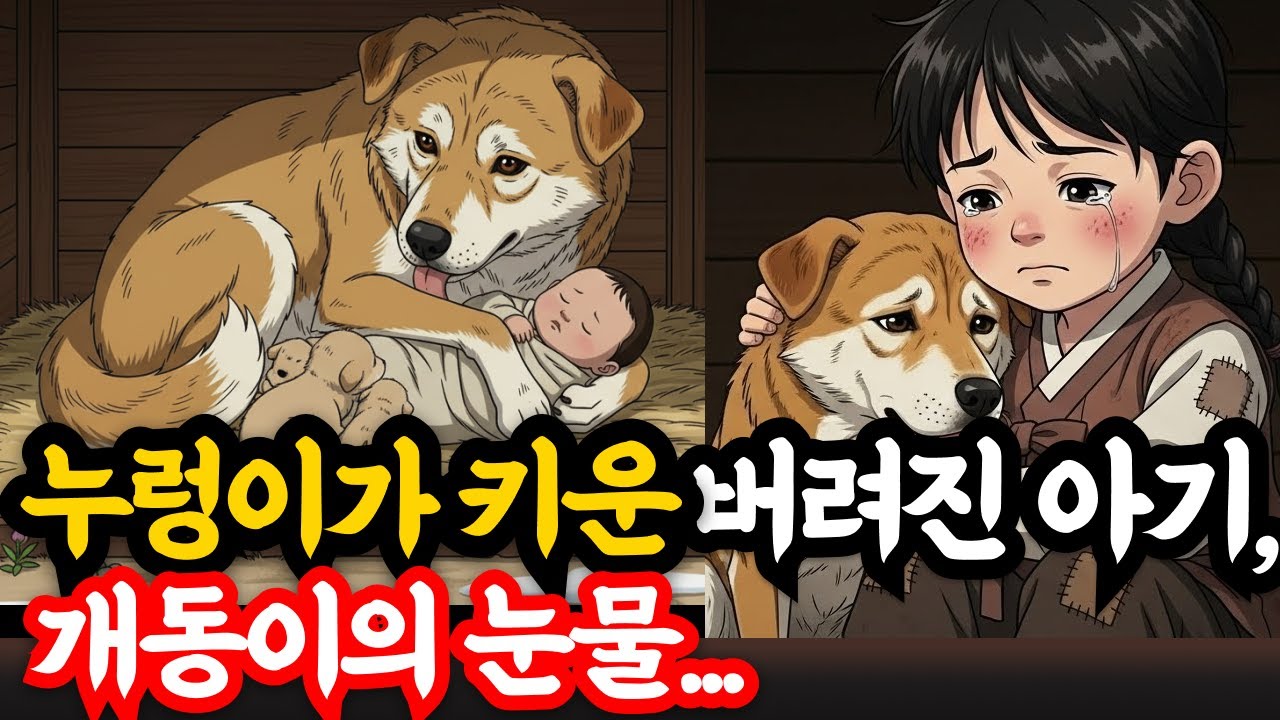 누렁이가 키운 버려진 아기, 개동이의 눈물_옛날이야기|야담|옛날이야기|오디오북|수면동화|전설|민담|설화|사연 #옛날이야기 #은빛설화 #설화 #야담 #민담 #오디오북 #고전설화