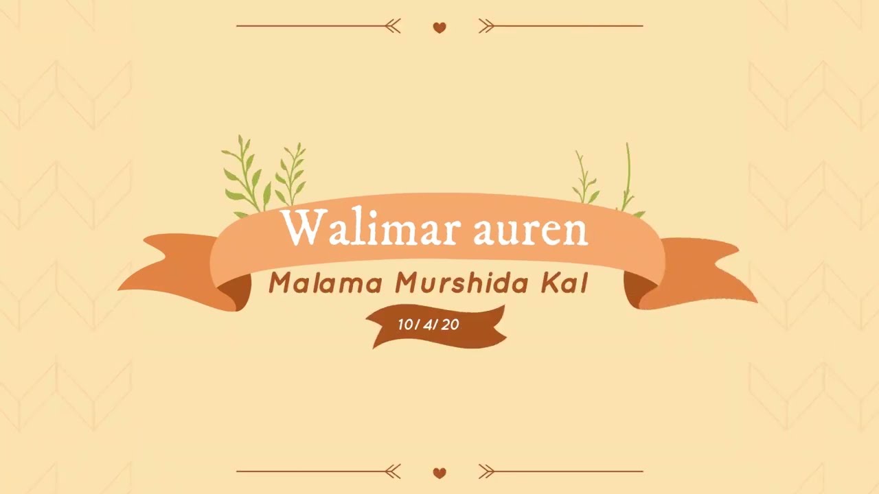 Wa'azin walimar auren Malama Murshida Khalid sakatariyar Nisa'ussunnah Kano State
