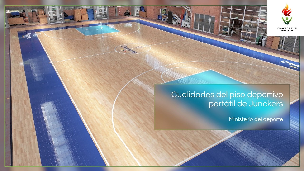 Cualidades del piso portátil deportivo Junckers | Proyecto Ministerio del Deporte