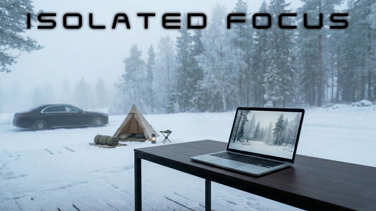 Cold Silence Focus - Winter Deep Work Music for Study, Coding & Creativity