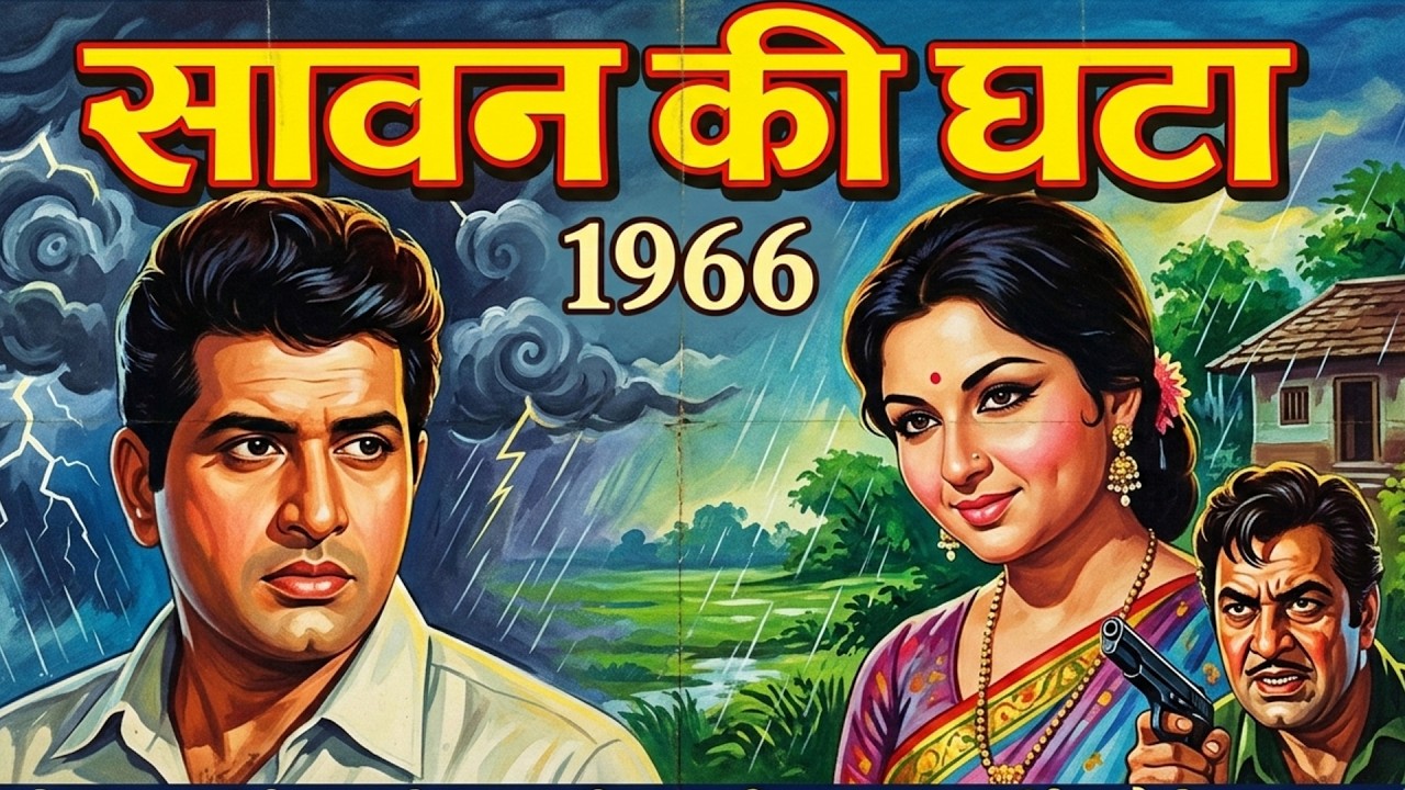 Sawan Ki Ghata (1966) | Manoj Kumar, Sharmila Tagore, Mumtaz | Superhit Classic Bollywood Film