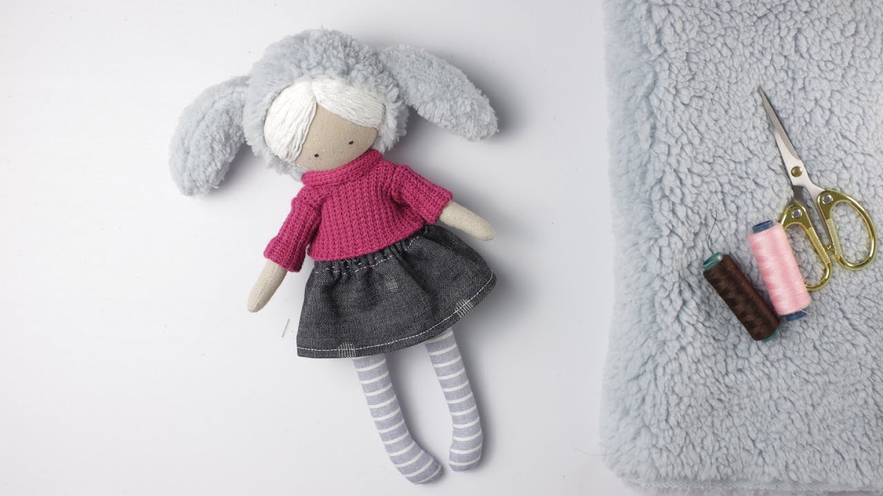 How to Make A Doll with Rabbit Hoodie