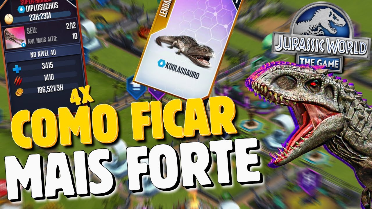 COMO FICAR FORTE O MAIS RAPIDO POSSIVEL NO JOGO .Jurassic World