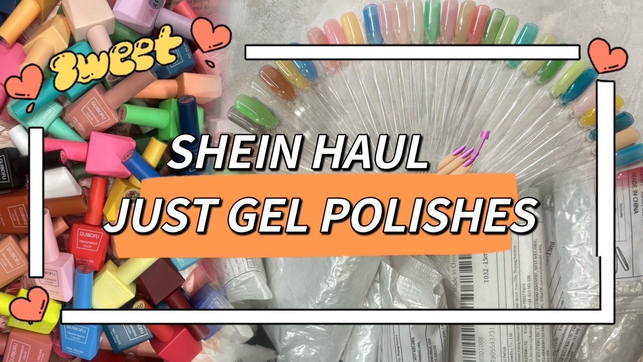 SHEIN HAUL - JUST GEL POLISHES 💅🏼( Swatching over 40 polishes) @SHEINOFFICIAL #gelpolish #nails