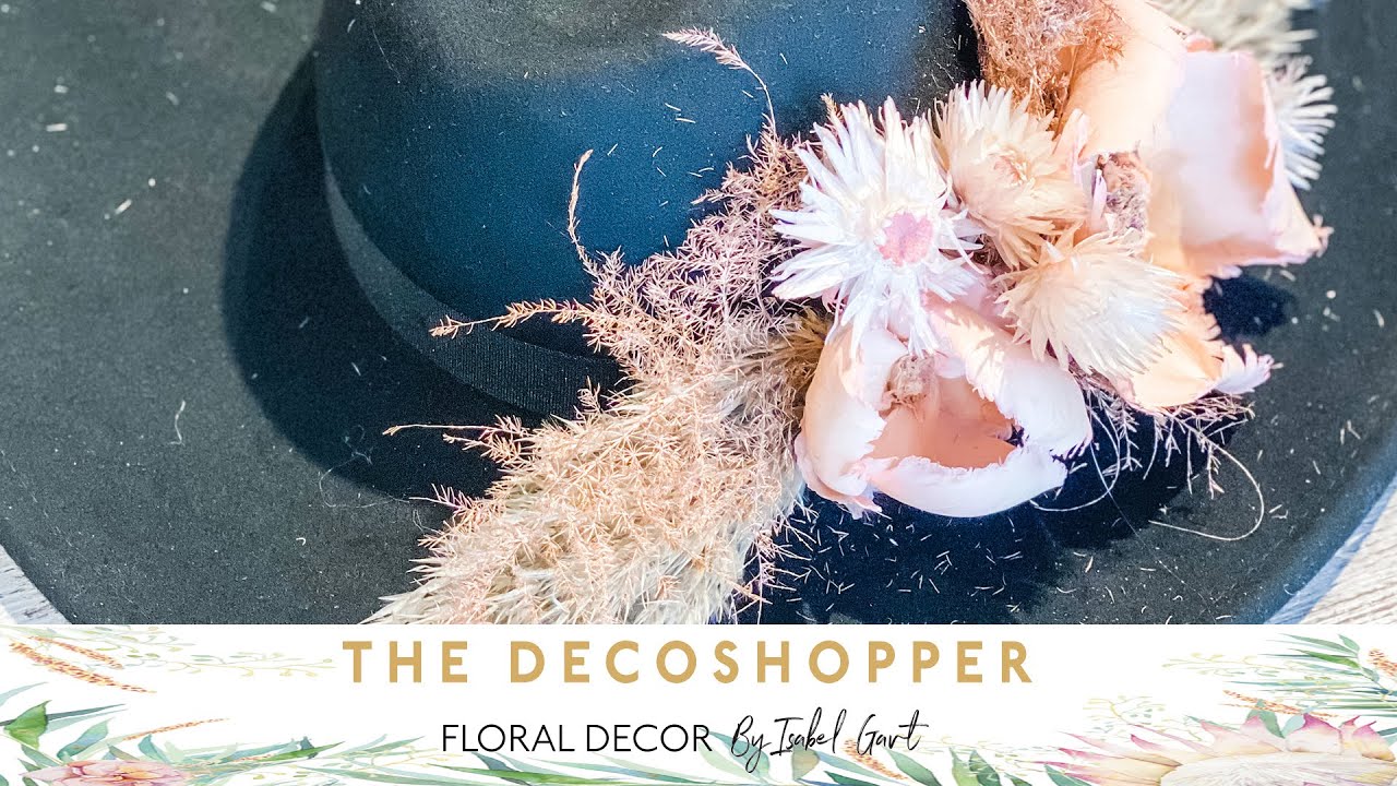 🌹🏵️🌻The DecoShopper - Tutorial  - Decorar un sombrero - By Isabel Gavt 🌸🌼🌷