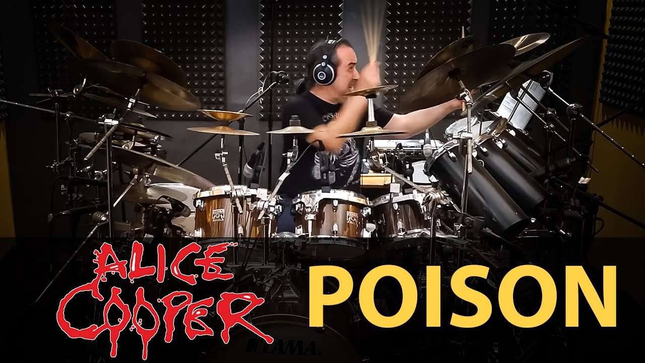 ALICE COOPER Poison drum cover by stamatis kekes
