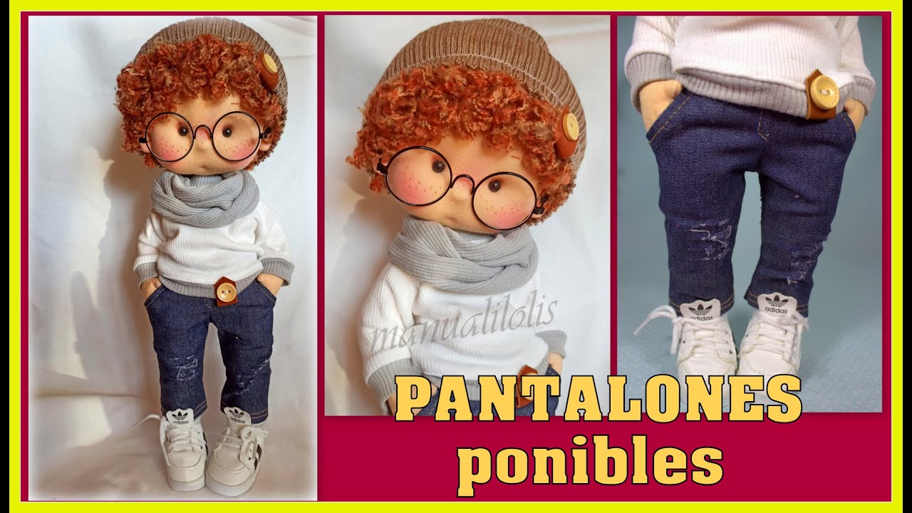 PANTALON ponible DE MUÑECA patrones gratís VIDEO- 491