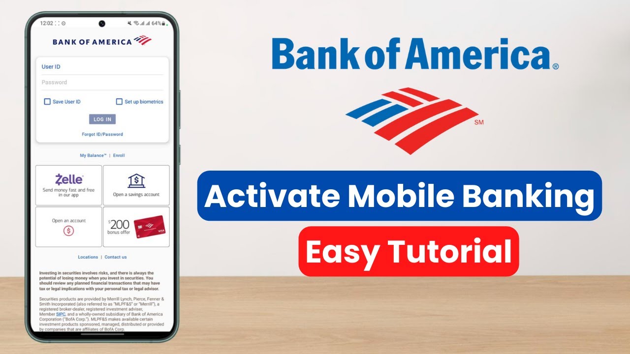 BofA Sign Up | How to Activate Bank of America Mobile Banking